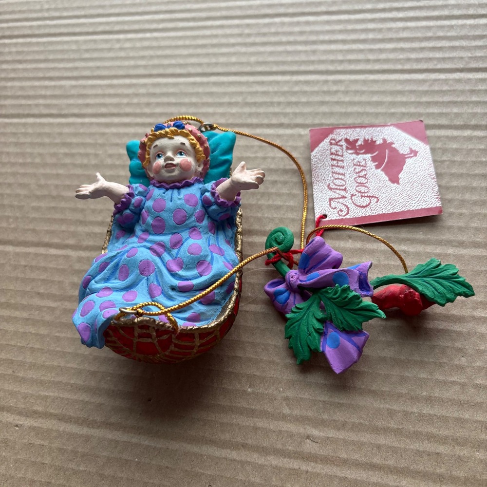 Department 56 Mother Goose Ornament Handpainted Nursery Rhyme Collection w Tag